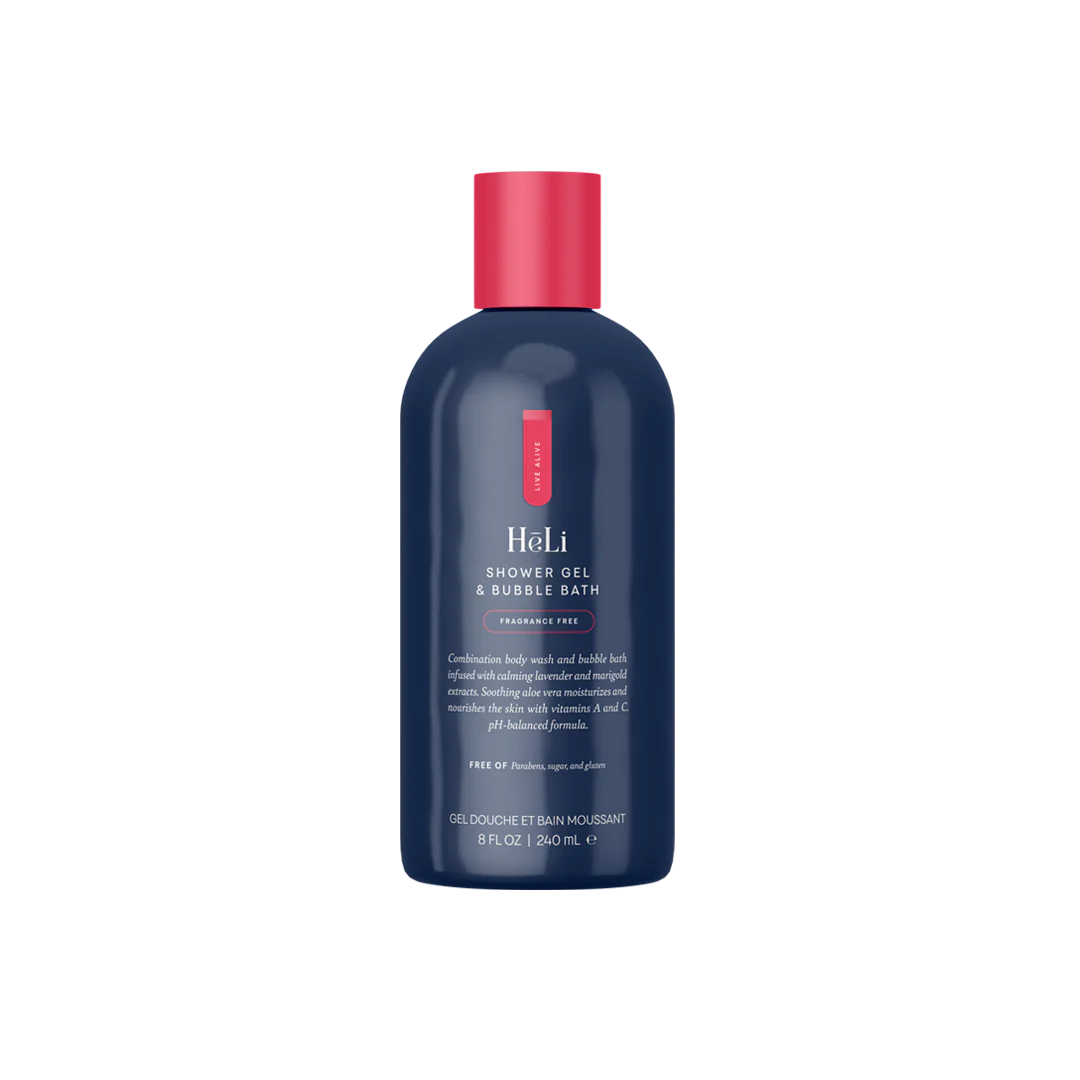 Shower Gel & Bubble Bath HēLi Original (Jabon Corporal y Bano de burbujas Heli Original)