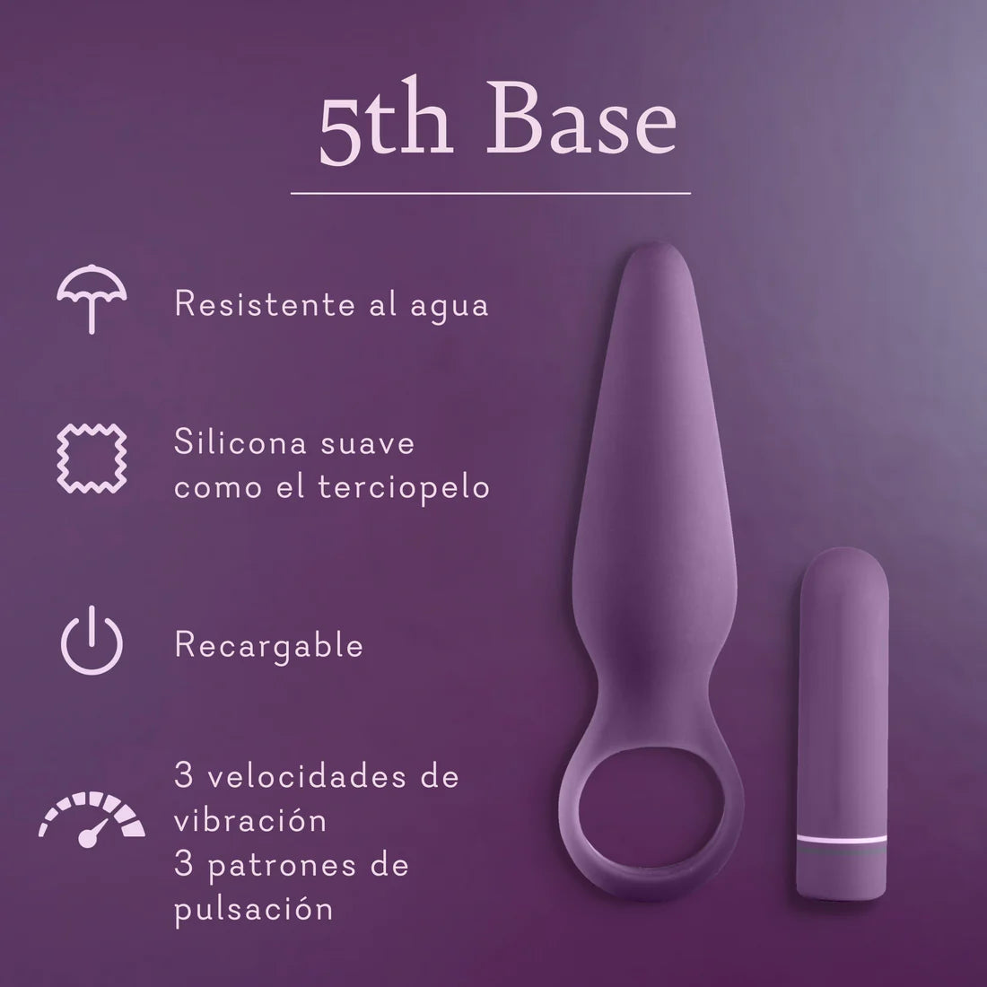 5th Base (VIBRADOR ANAL CON BALA VAGINAL)