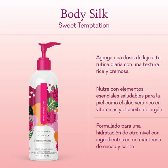 Nourishing Body Lotion  Body Silk - Sweet Temptation (CREMA CORPORAL HIDRATANTE)