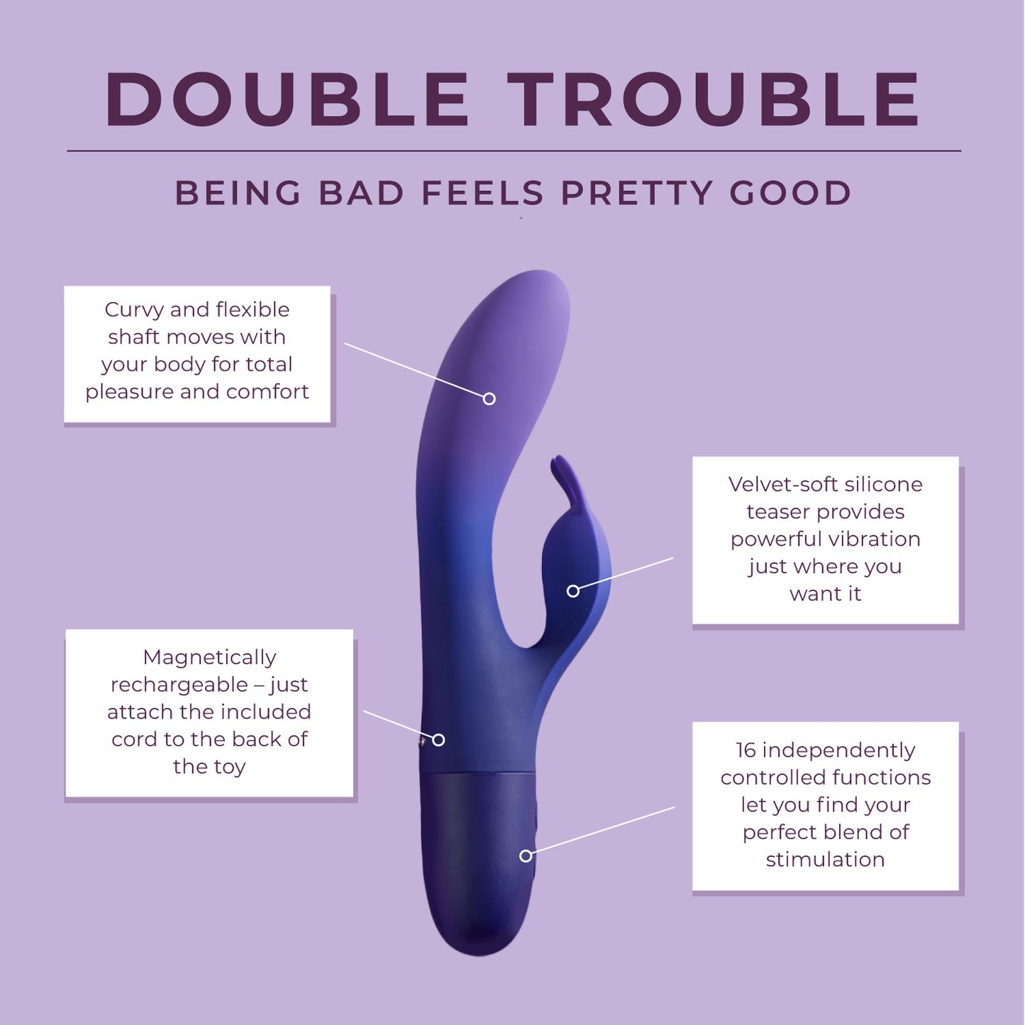 Double Trouble Dual-Action Vibrator