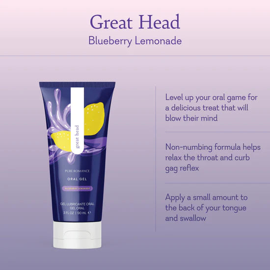 GREAT HEAD LEMONADE-ARANDANO) Relajante de garganta)