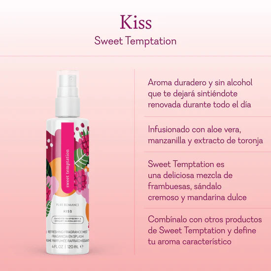 Refreshing Fragrance Mist  Kiss - Sweet Temptation (MIST REFRESCANTE)