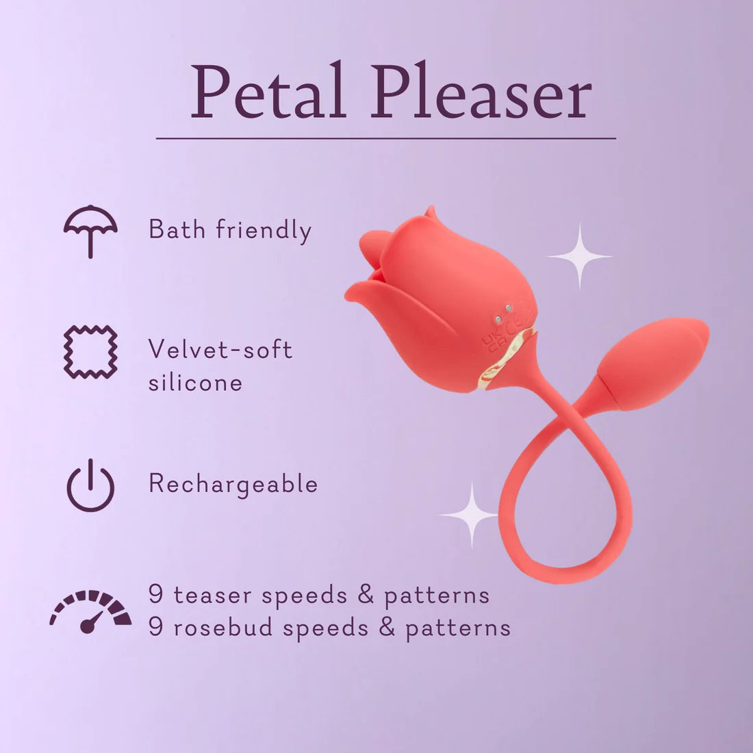 Petal Pleaser (VIBRADOR CLITORAL, DOBLE PLACER)