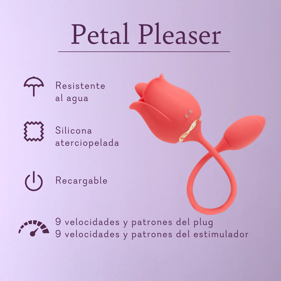 Petal Pleaser (VIBRADOR CLITORAL, DOBLE PLACER)