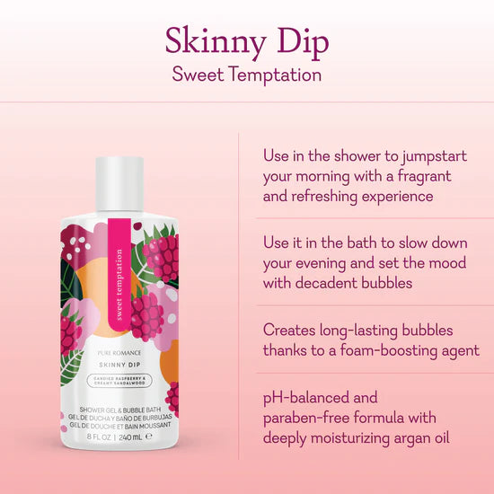 Shower Gel & Bubble Bath  Skinny Dip - Sweet Temptation (JABON CORPORAL)