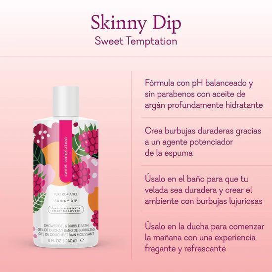 Shower Gel & Bubble Bath  Skinny Dip - Sweet Temptation (JABON CORPORAL)