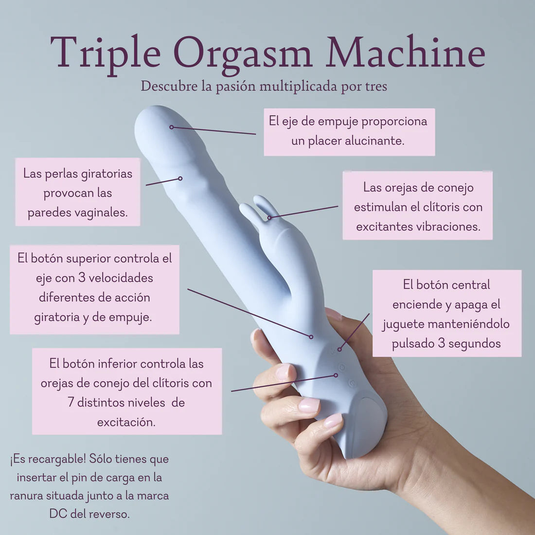 Triple Orgasm Machine (VIBRADOR DE TRIPLE ORGASMO)