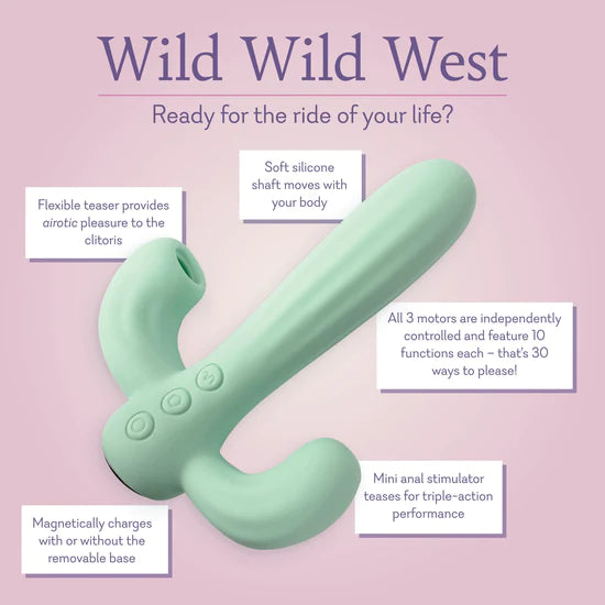 Wild Wild West (VIBRADOR ANAL, VAGINAL, CLITORAL)