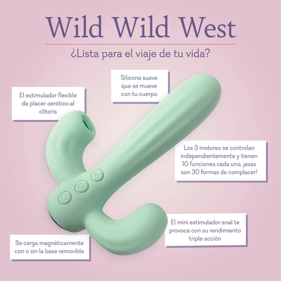 Wild Wild West (VIBRADOR ANAL, VAGINAL, CLITORAL)