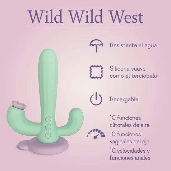 Wild Wild West (VIBRADOR ANAL, VAGINAL, CLITORAL)