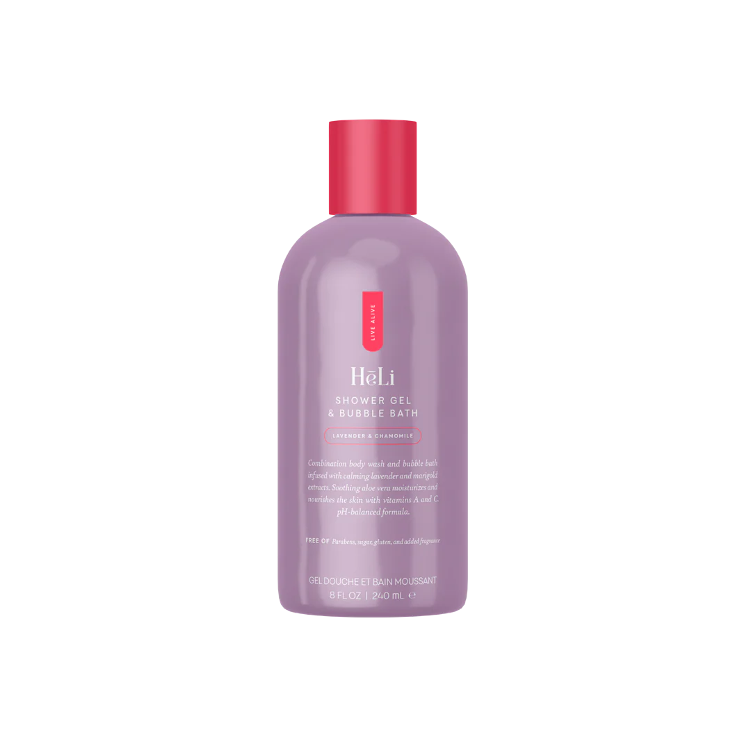 Shower Gel & Bubble Bath  HēLi Lavender & Chamomile (Jabon corporal y bano de espuma)